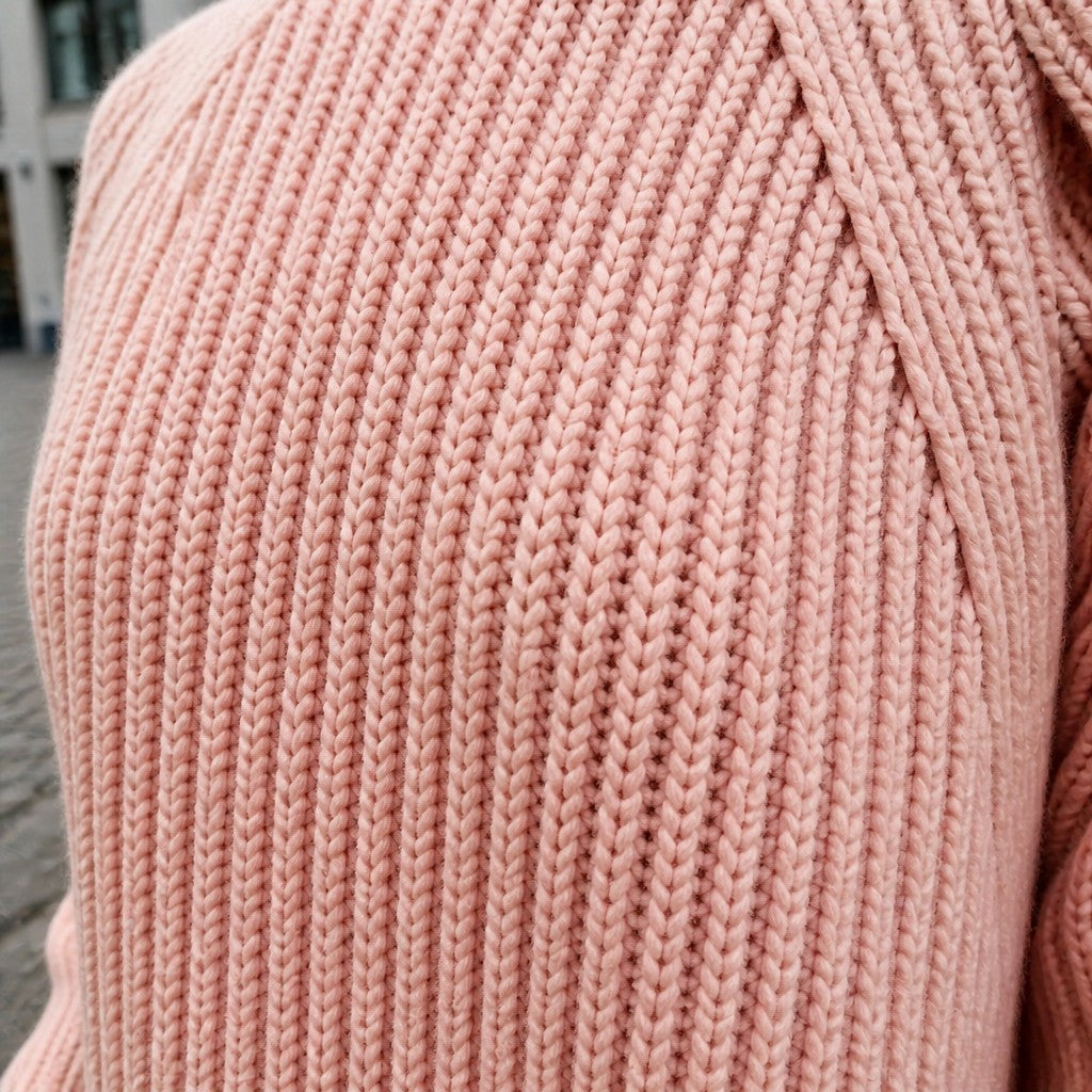 Women's Oversized Ribbed Half-Turtleneck Jumper Dress