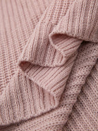 Women's Oversized Ribbed Half-Turtleneck Jumper Dress