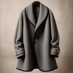 Women's Oversized Swing Coats with Contrast Trim