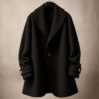 Women's Oversized Swing Coats with Contrast Trim