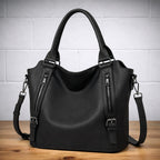Women's Quilted Crossbody Bag with Zip Closure