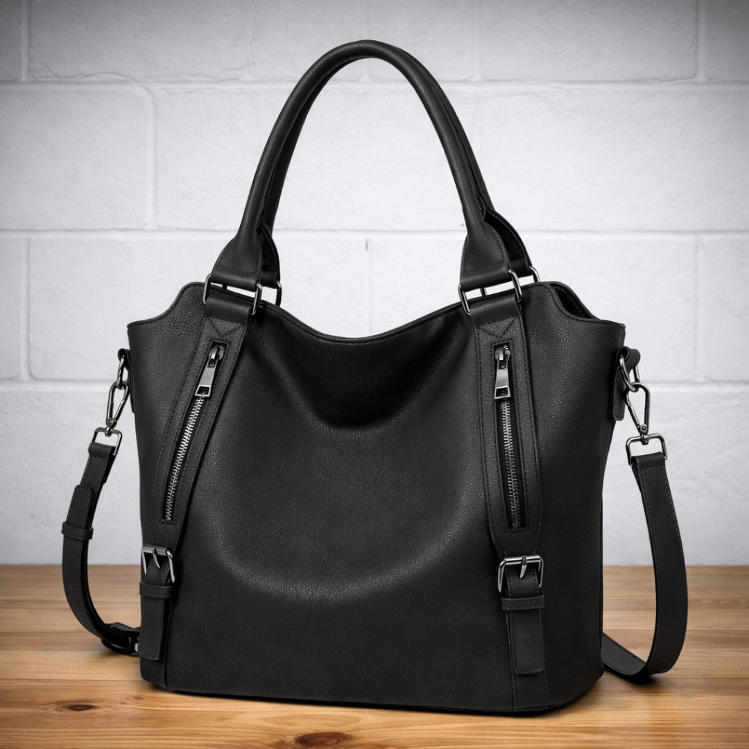 Women's Quilted Crossbody Bag with Zip Closure