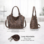 Women's Quilted Crossbody Bag with Zip Closure