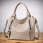 Women's Quilted Crossbody Bag with Zip Closure