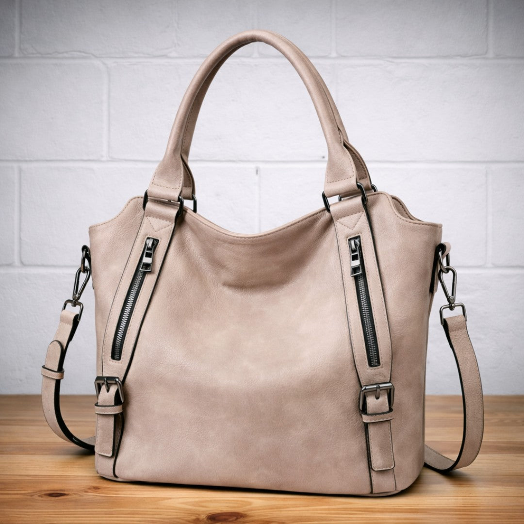 Women's Quilted Crossbody Bag with Zip Closure