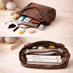 Women's Quilted Crossbody Bag with Zip Closure