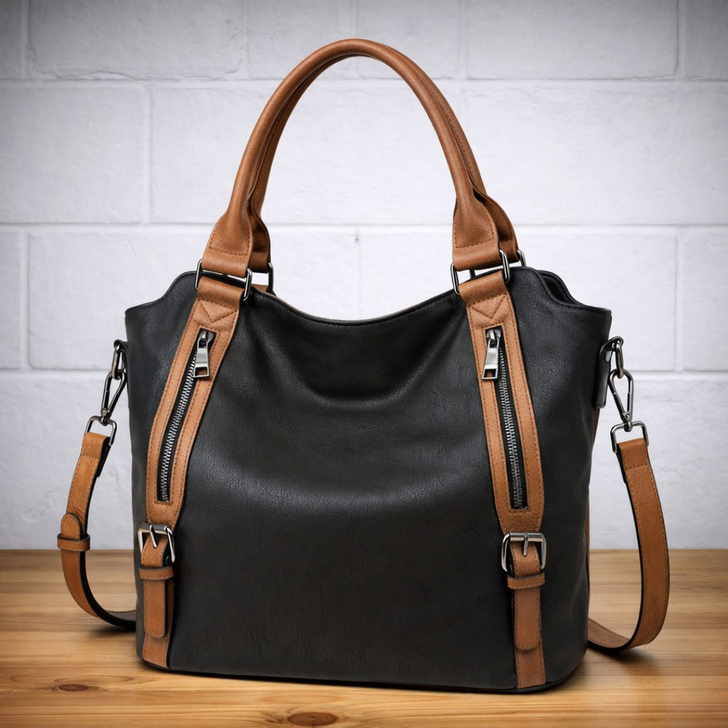 Women's Quilted Crossbody Bag with Zip Closure