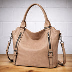 Women's Quilted Crossbody Bag with Zip Closure
