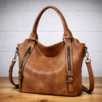 Women's Quilted Crossbody Bag with Zip Closure