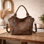 Women's Quilted Crossbody Bag with Zip Closure