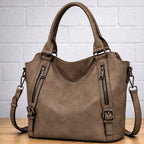 Women's Quilted Crossbody Bag with Zip Closure