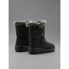 Women's Quilted Snow Boots with Fur Trim