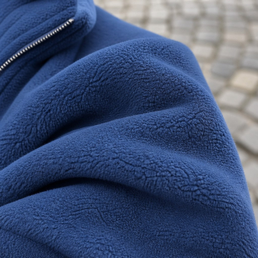 Women's Relaxed Shearling Jacket with Sherpa Lining
