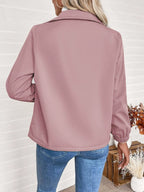 Women's Relaxed Shearling Jacket with Sherpa Lining