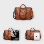 Women's Structured Tote Bag with Removable Shoulder Strap