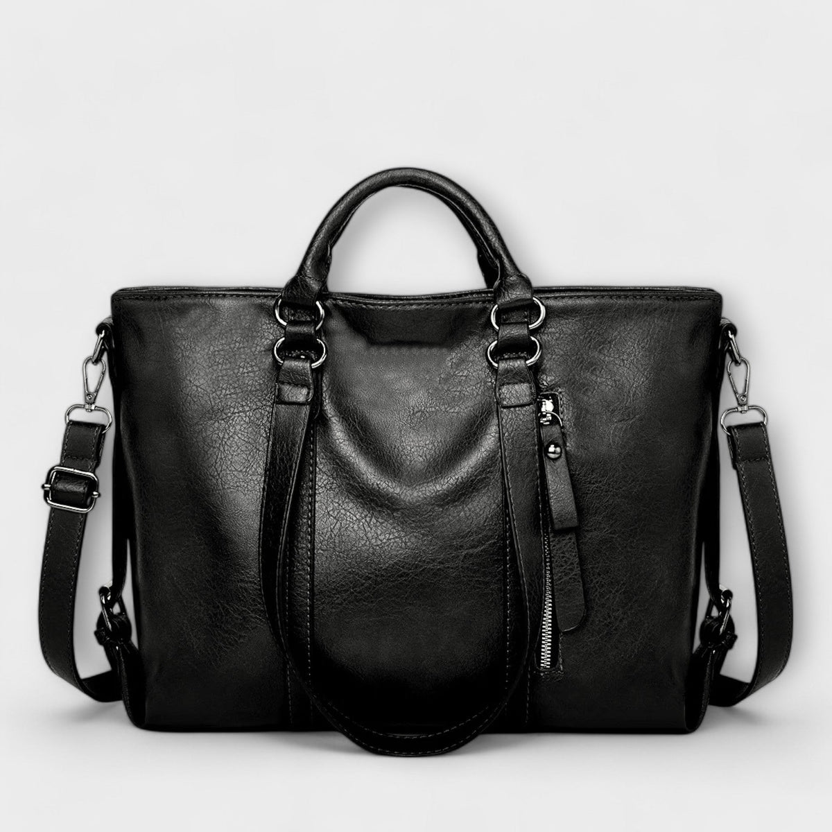 Women's Structured Tote Bag with Removable Shoulder Strap