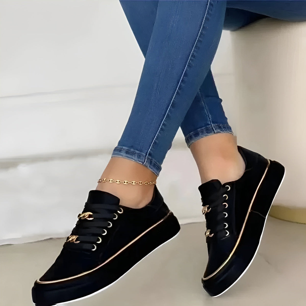 Women's Trainers with Slip-On Design