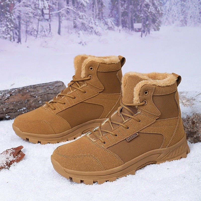 Women's Warm Lined Lace-Up Walking Boots