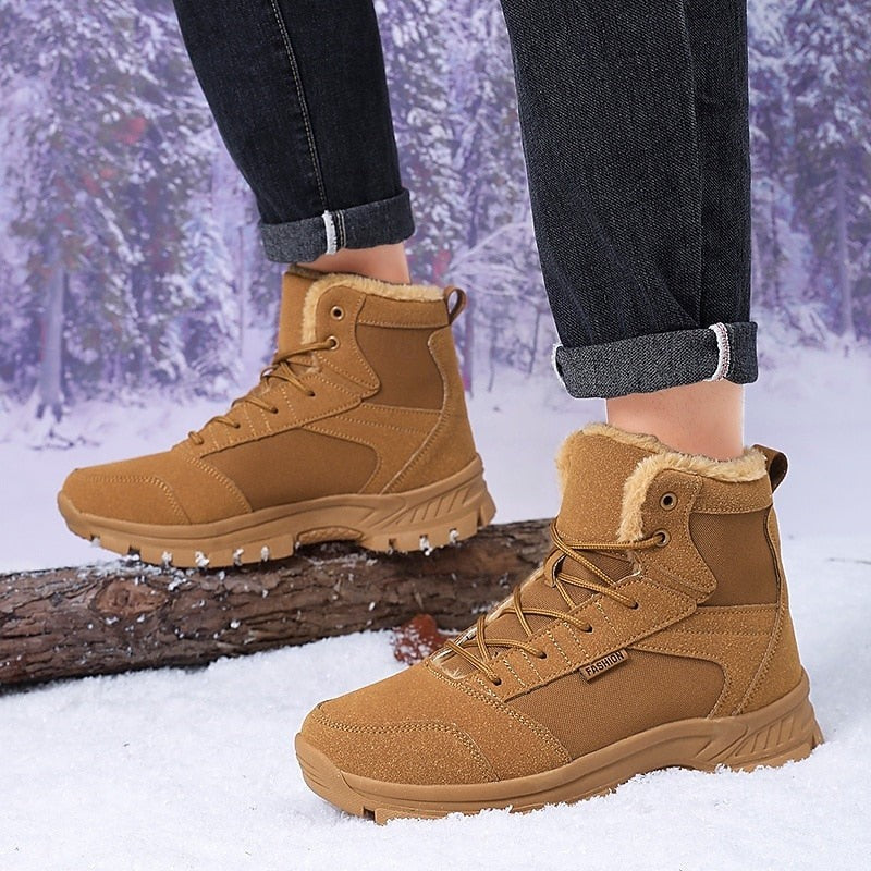Women's Warm Lined Lace-Up Walking Boots