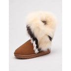 Womens Winter Boots with Fluffy Trim