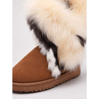 Womens Winter Boots with Fluffy Trim