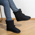 Women's Winter Boots with Knit Cuff