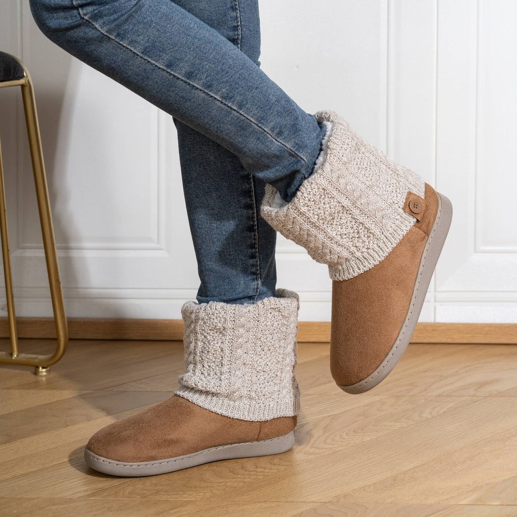 Women's Winter Boots with Knit Cuff