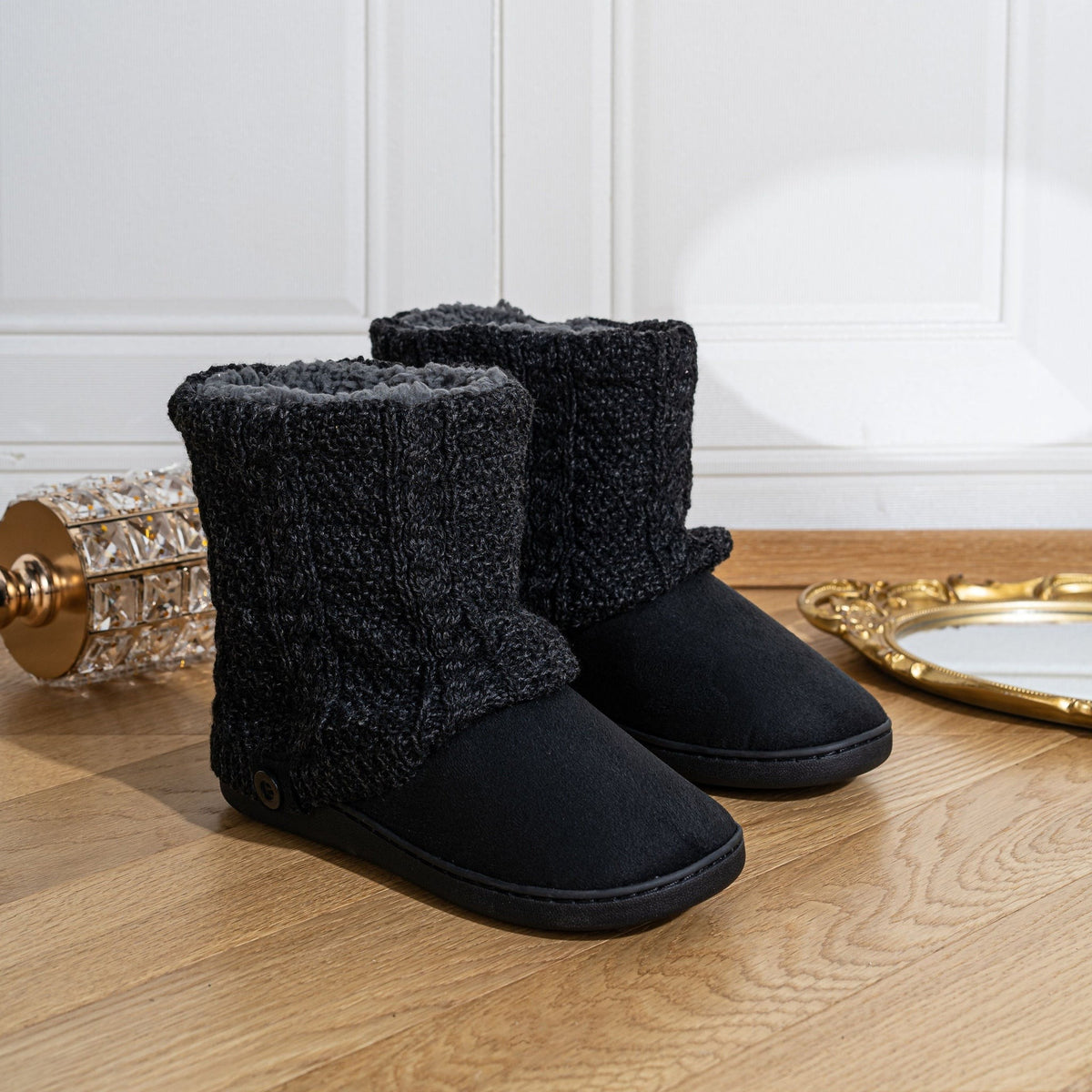 Women's Winter Boots with Knit Cuff