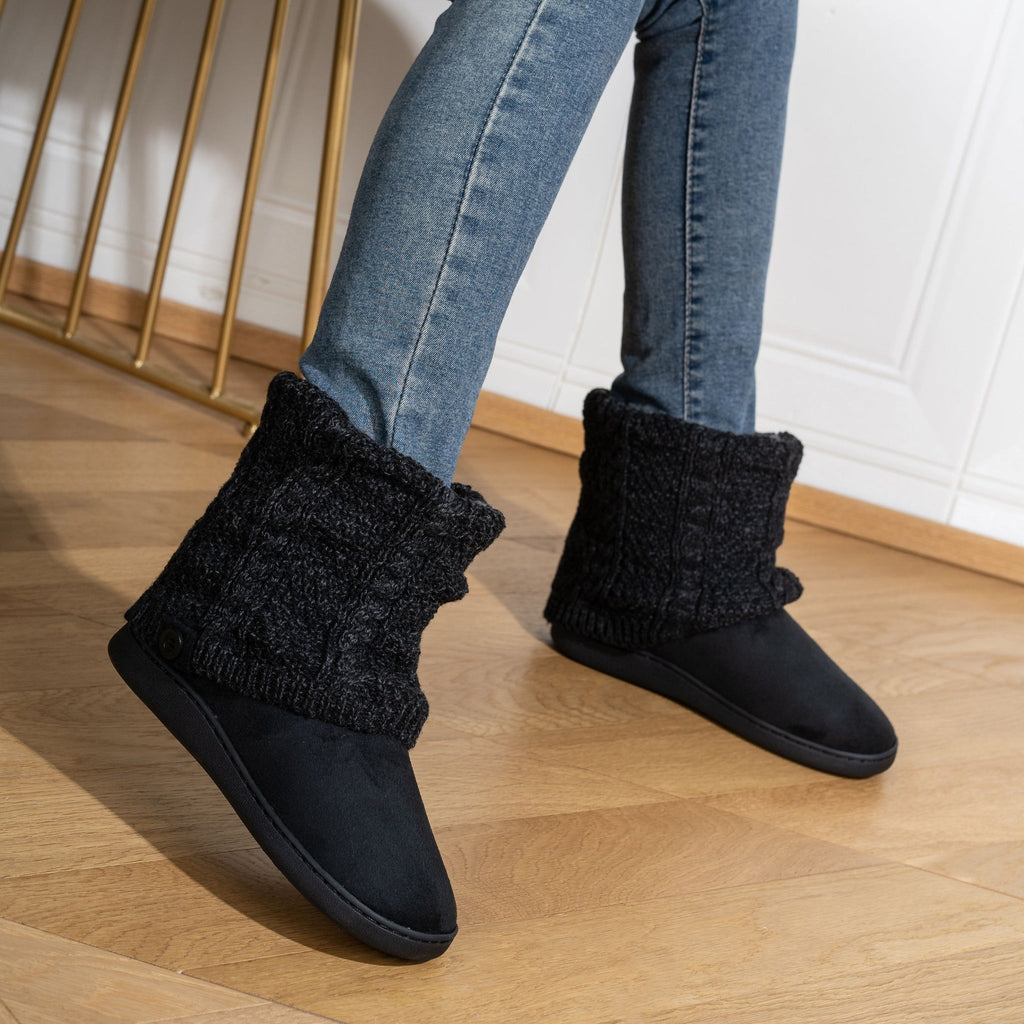 Women's Winter Boots with Knit Cuff