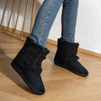 Women's Winter Boots with Knit Cuff