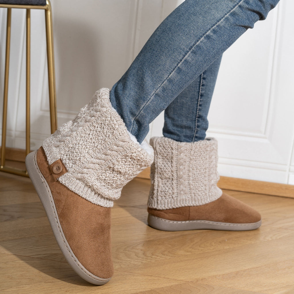 Women's Winter Boots with Knit Cuff